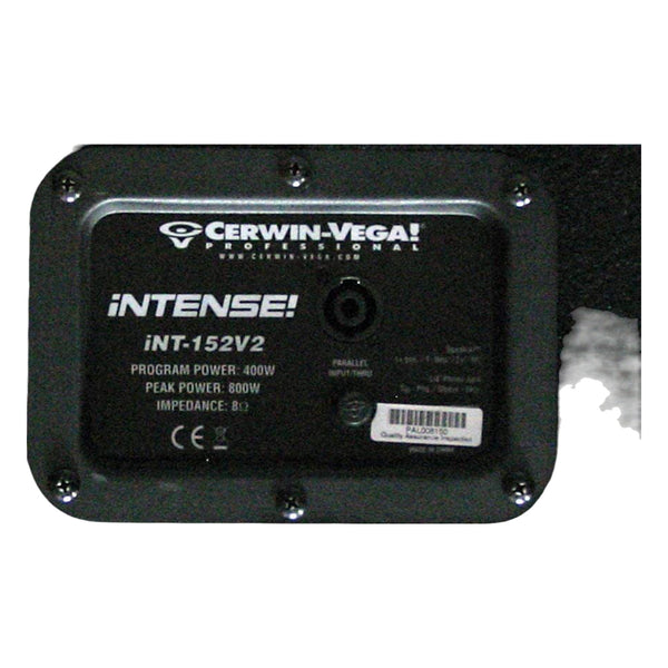 Cerwin-Vega INT-152V2 1 x 15 Inches Passive 2-Way Loudspeaker EACH Cerwin-Vega INT-152V2 1 x 15 Inches Passive 2-Way Loudspeaker EACH